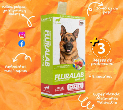 FLURALAB Anti-pulgas Anti-parasitario Masticable 20-40kg