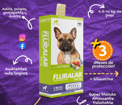 FLURALAB Anti-pulgas Anti-parasitario Masticable 4.5-10kg