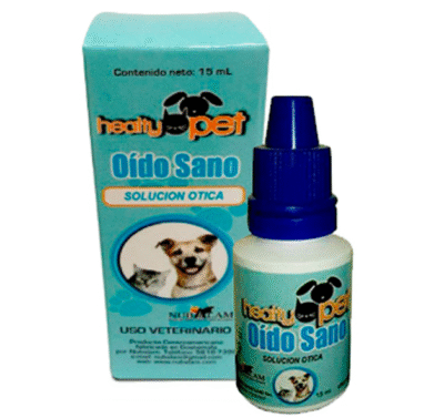 Antibiótico oído sano solución 15 ml perros y gatos