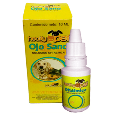 Antibiótico Ojo Sano Solución Oftálmica 10 ML Perros y Gatos