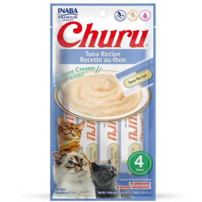 Alimento Humedo - Churu Receta de Lomo de Atún – Bolsa de x4 Tubos
