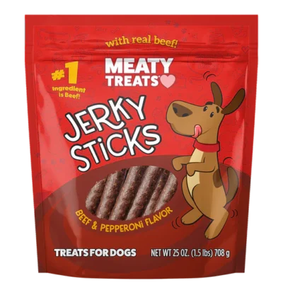Premios Meaty Treats (USA) Palitos de Carne Cecina con Pepperoni 2.5oz