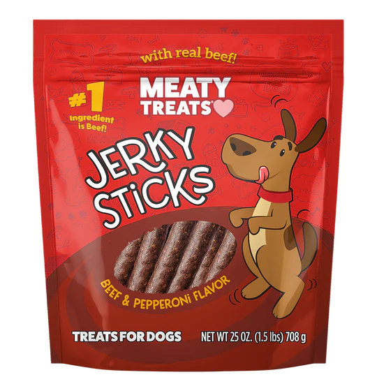 Premios Meaty Treats (USA) Palitos de Carne Cecina con Pepperoni 2.5oz