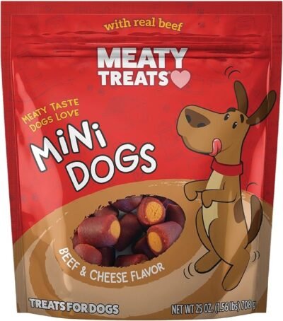 Premios Meaty Treats (USA) Razas Mini y Cachorros. Carne de Res & Queso 3oz