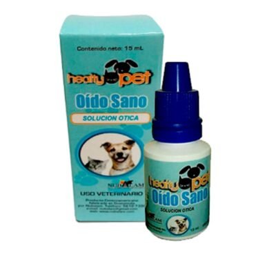Antibiótico oído sano solución 15 ml perros y gatos