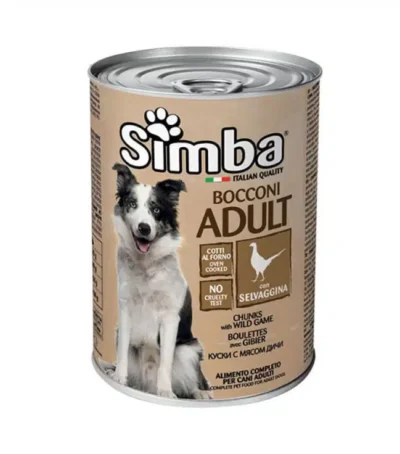 Simba Alimento Completo Para Perro Lata 415g – Chunks de Aves De Caza