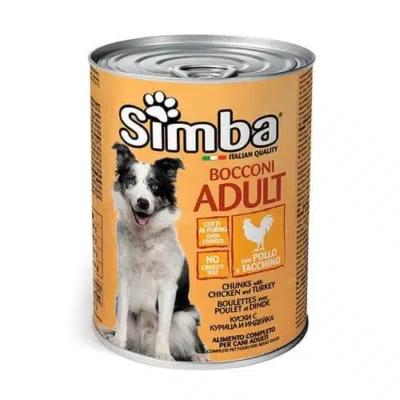 Simba Alimento Completo Para Perro Lata 415g – Chunks De Pavo Y Pollo 415g