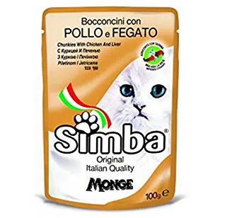 Simba Pouch Gato - Alimento Húmedo de Pollo Hígado 100gr