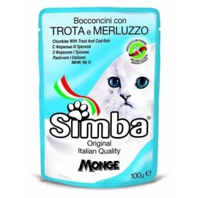 Simba Pouch Gato - Alimento Húmedo de Trucha 100gr