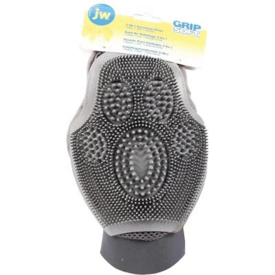 Guante y Cepillo JW 3-en-1 Grooming Ducha y Pelaje Seco