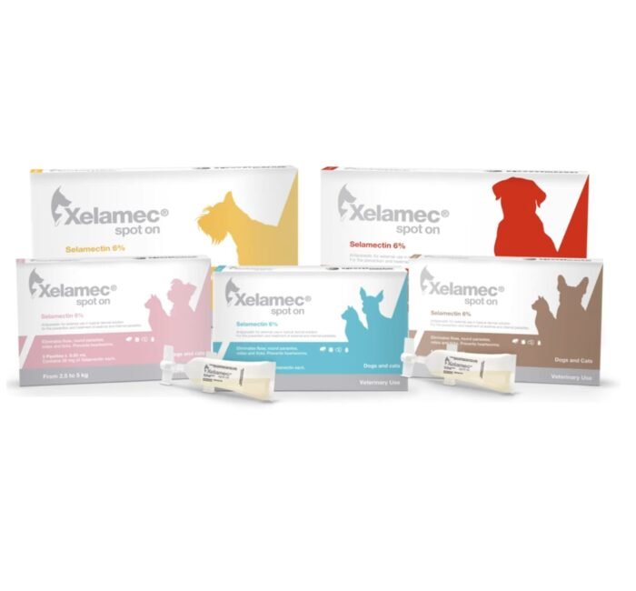 Xelamec Spot On Perros y Gatos - Antiparasitario interno y Anti-pulgas